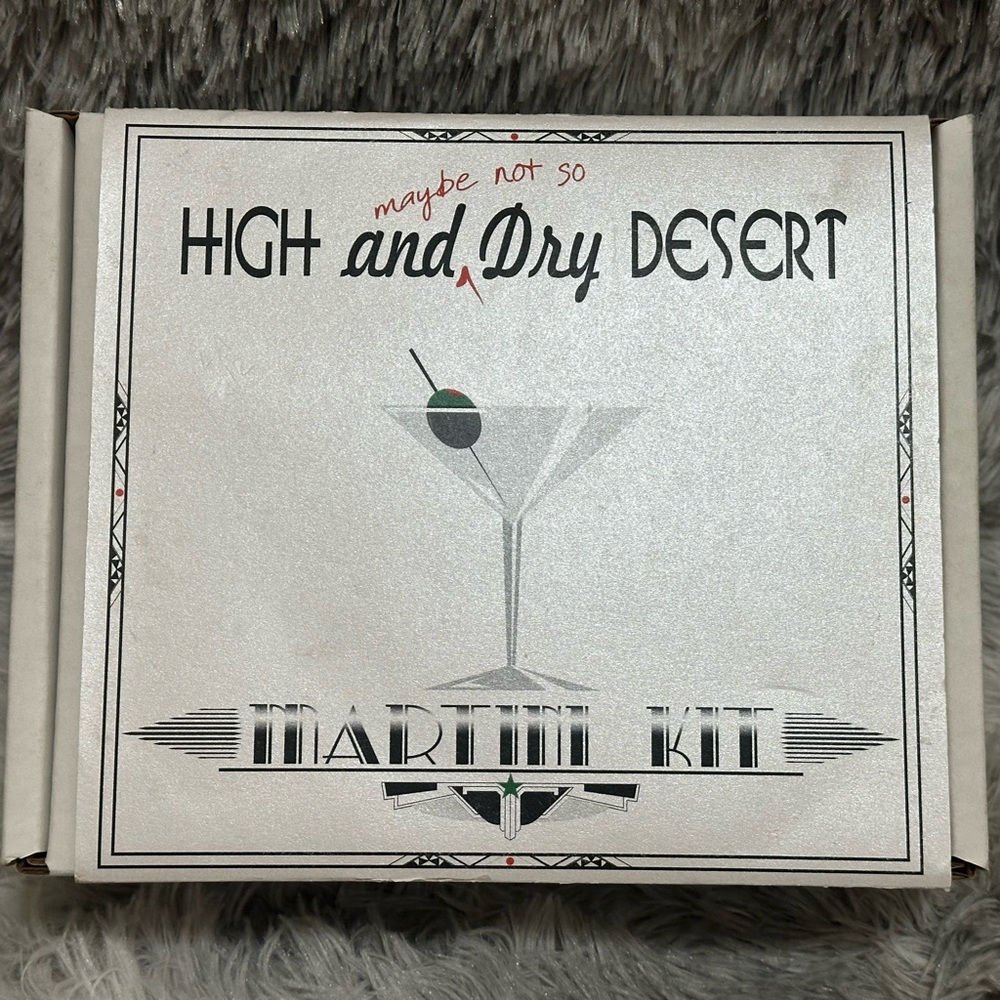 High and Dry Desert Martini Kit maybe not so dry.